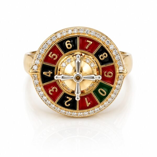 Anillo  Ruleta 10k Size 8 Weight 7.2gr