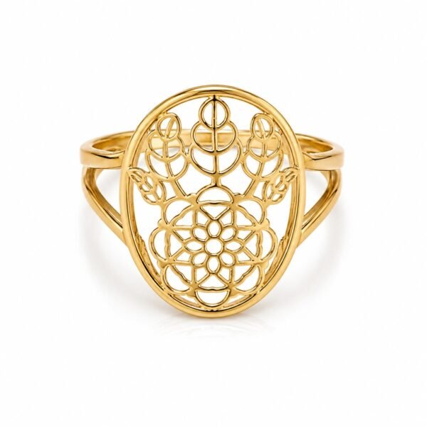 Anillo Circulo atrapasueños Size 6.5 Weight 1.5gr