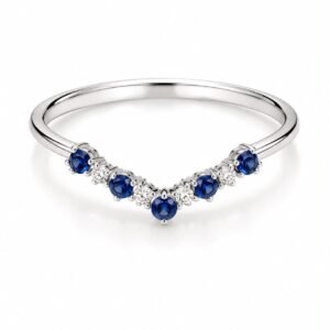 6fda22d4-d691-47fa-0bc6-08df02b766ae.jpeg Anillo Oro Blanco Mix CZ Azul 10k Size Weight gr
