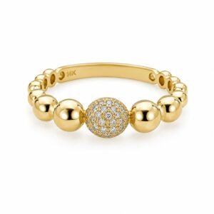 7015add6-76b1-46cb-7af8-08df03768314.jpg Anillo bolas con diamante 14k DIA Size 7'' Weight 2 gr