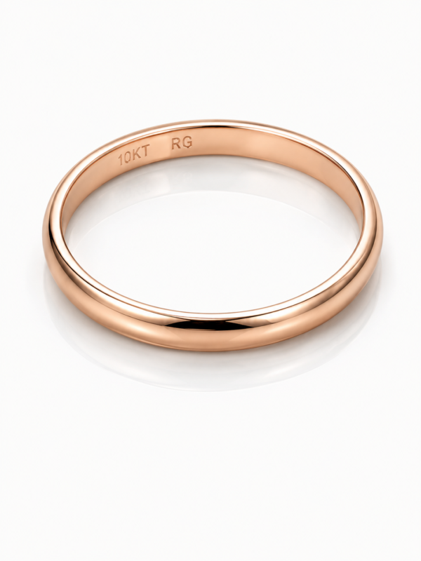 Anillo Alianza Lisa Rosa Anier 10k Size 7 x 2mm Weight 0.8gr