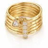 Anillo  Estilo Semanario 14k Size 7.5 Weight 5.5gr