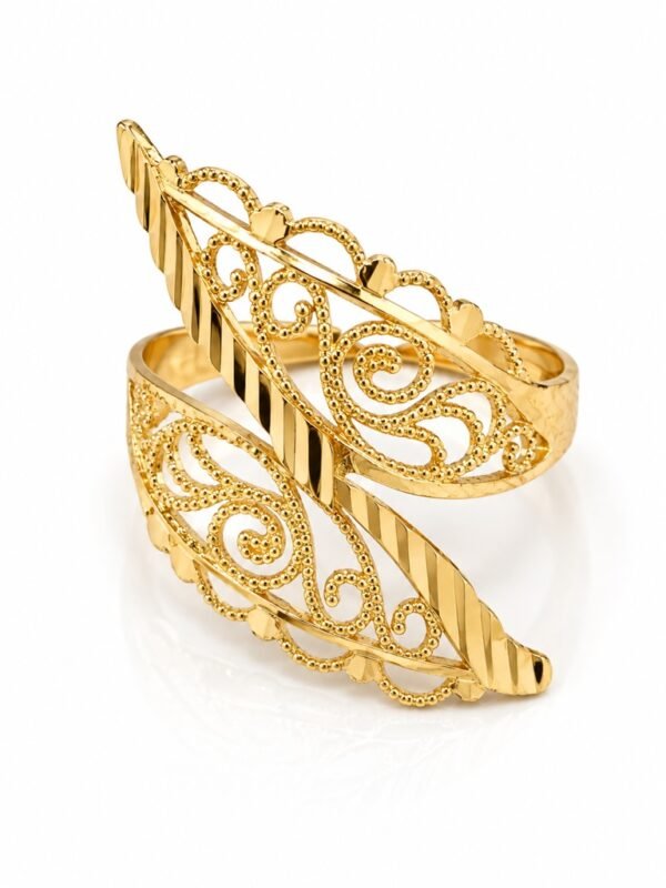 Anillo Semi Mariposa Multi Bordado 10k Size 8 Weight 1.5gr