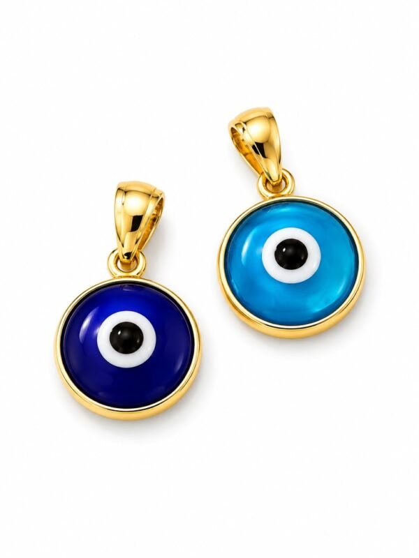 Dije Ojo Turco Azul 14k Size  Weight 0.7gr