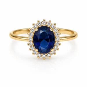 848d4198-1455-4131-5fa0-08def2f21793.jpg Anillo Estilo Lady Di Azul CZ 10K Size 8 Weight 2gr K76643