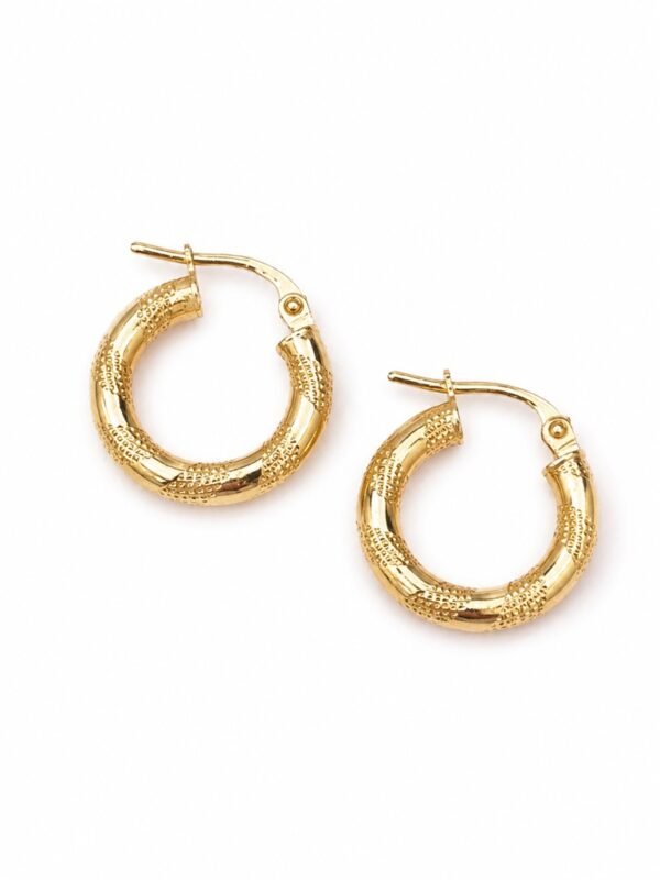 Argollas Caramelo 14k Size 1 Weight 1.1gr