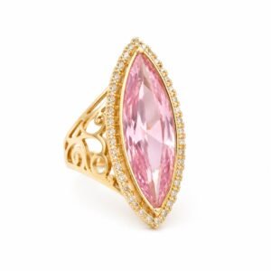 Anillo Piedra Rosada Roxi 10K Size 8 Weight 5.6gr