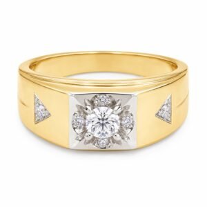 8b1ac40e-1ed2-4ccd-e5cf-08def9ae97e5.jpg Alianza Hombre Piedra CZ Triangulares 10k Size 11 Weight 7gr K76436
