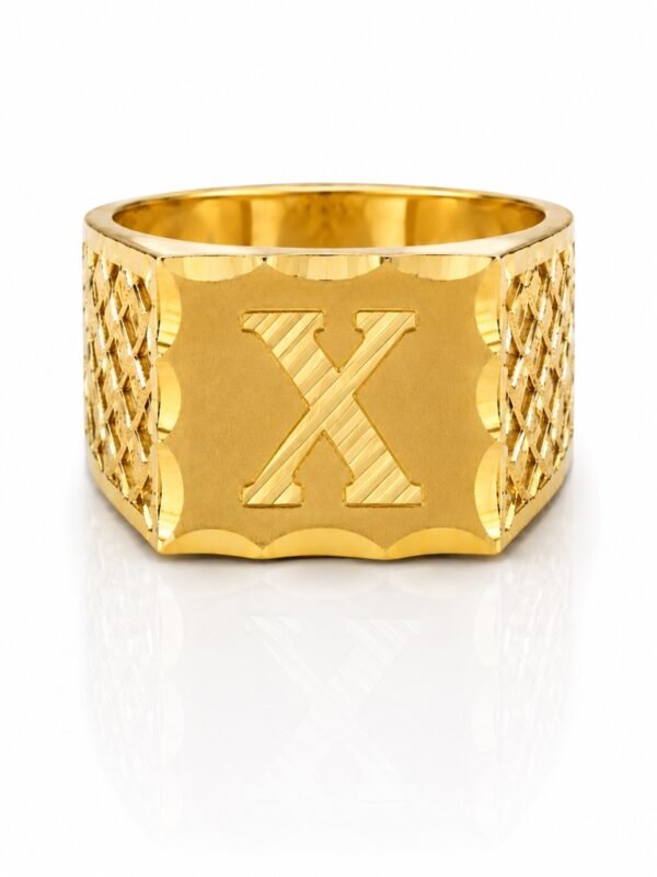 Anillo De Hombre Letra X 10k Size 10.5 Weight 3.4gr