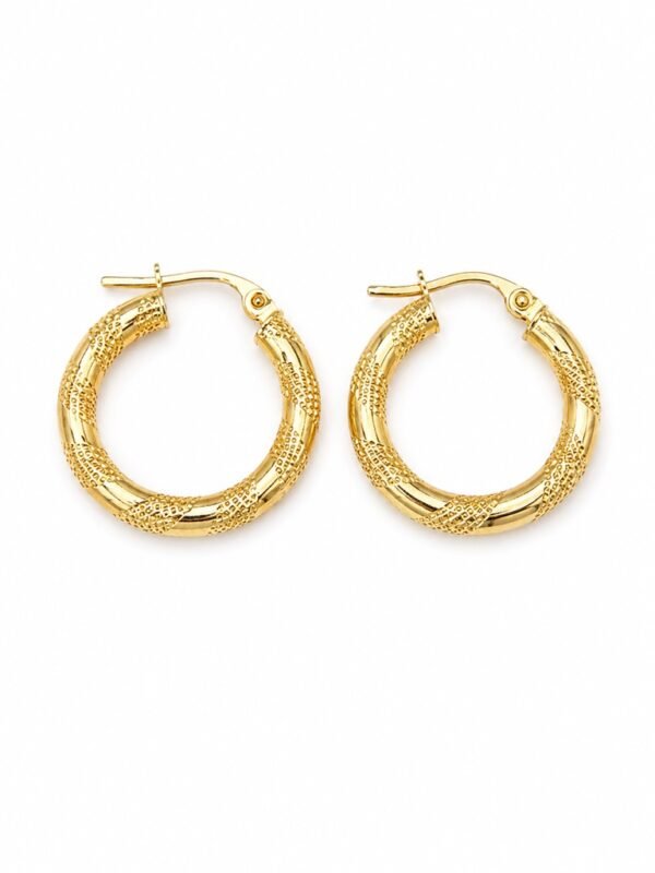 Argollas Caramelo 14k Size 3 Weight 1.8gr