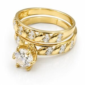 8f80e4c1-a2c3-4cce-ec05-08def9ae97e5.jpg Anillo Duo Compromiso Fancy CZ 10k Size 7 Weight 3.4gr