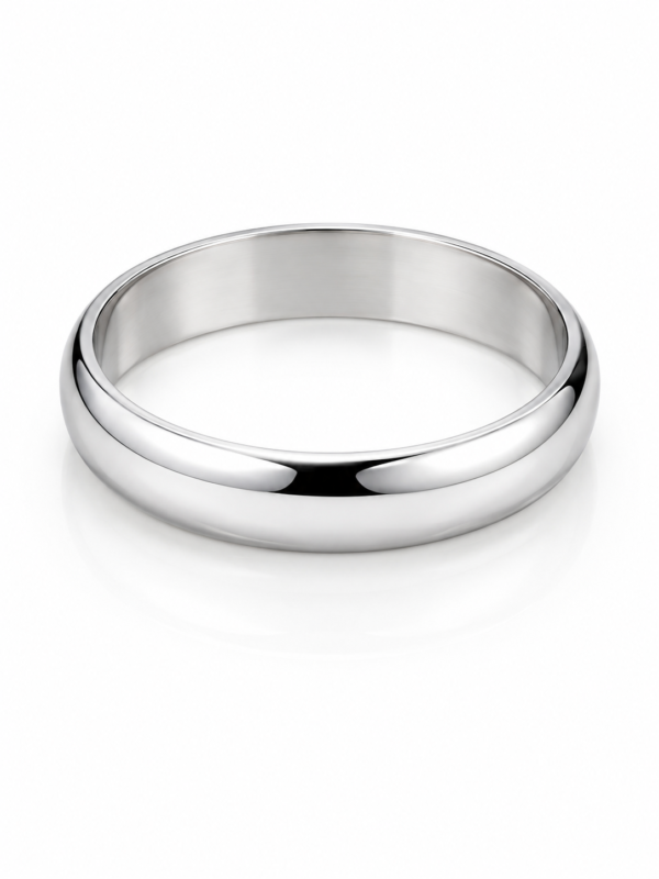 Anillo Alianza Oro Blanco Anier 10k Size 10.5 Weight 2.2gr