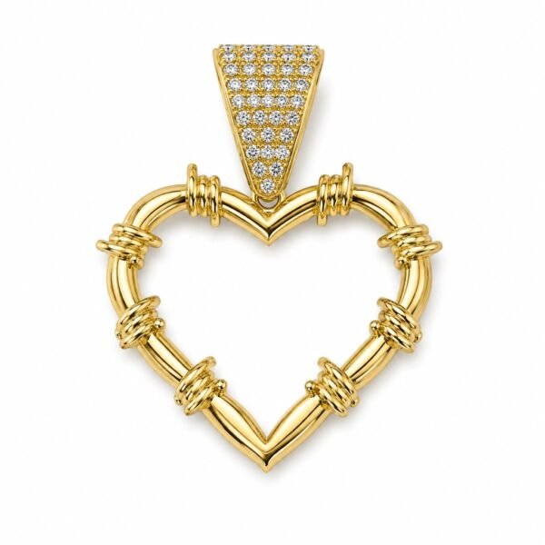 Dije Corazon Karol G Rose 10k Weight 4.2gr