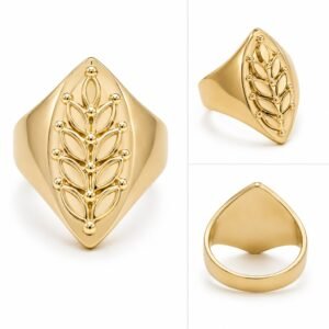 977e6cee-5599-4390-7801-08df03768314.jpg Anillo Hojas 14k Size 7 Weight 3.1gr