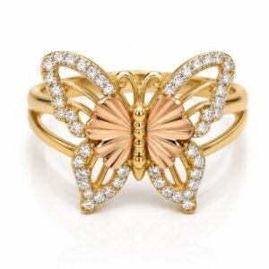 9869638e-a70d-4237-7b6b-08df03768314.jpg Anillo Mariposa Rosa Pave 14k Weight 3.5gr Size 8.5
