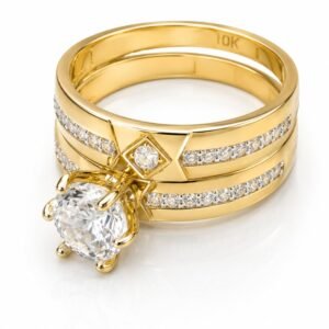 99360792-172a-4648-ebfe-08def9ae97e5.jpg Anillo Duo Compromiso Fancy CZ 10k Size 7 Weight 3.8gr