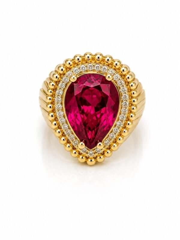 Anillo Mujer Imperial Rubi Rose 10k Size 7 Weight 6.1gr