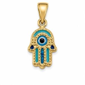 9ee4b578-ce0d-4837-d600-08def3dc224f.jpg Dije Mano Fatima Azul 14k Weight 0.6gr