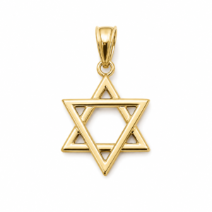 Dije estrella jerusalén Mini Mix Textura 14k Weight 0.8gr