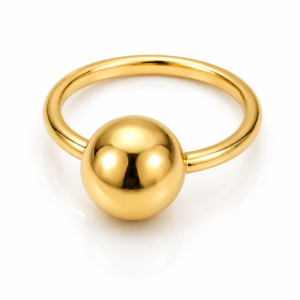 a306f946-1311-4056-78f1-08df03768314.png Anillo Liso Pelota 14k Size 7 Weight 1.9gr