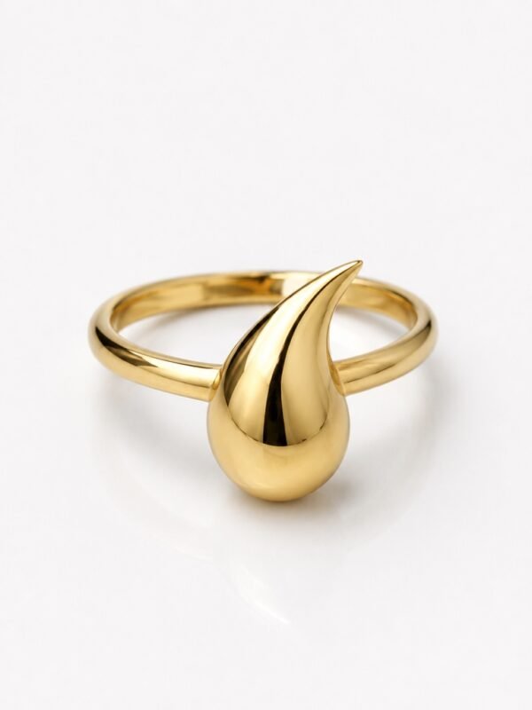 Anillo  Mujer  Gota Pequena14K Size 6 Weight 1.5gr