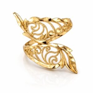 Anillo Fancy Bordado 10k Size 7.5 Weight 1.7gr