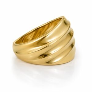 Anillo Mujer Concha Rose 10k Size 8 Weight 3.8gr