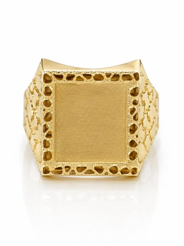 Anillo  Hombre Cuadrado 10K Size 12.5 Weight 7.4gr
