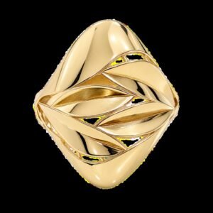 Anillo  Almendrado Volumen 14K Size 8.5 Weight 2.4gr