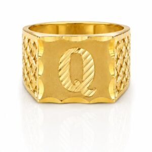 bed61bb8-c914-4200-795d-08df03768314.jpg Anillo De Hombre Letra Q 10k Size 10 Weight 3.5gr