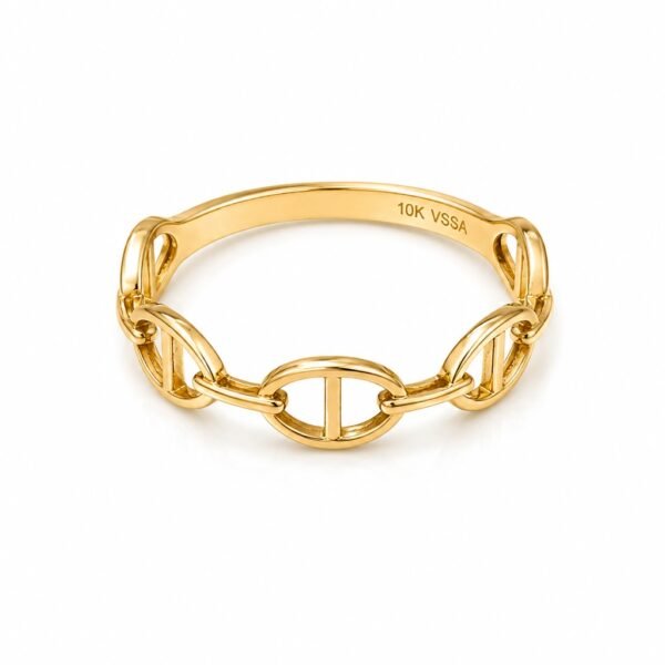 Anillo Placa Circulo 14k Weight 2.8gr Size 7.5