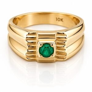 c5b58860-0fe4-4cd7-799b-08df03768314.jpg Anillo De Hombre Solida Piedra Verde 10k Size 9 Weight 7.8gr