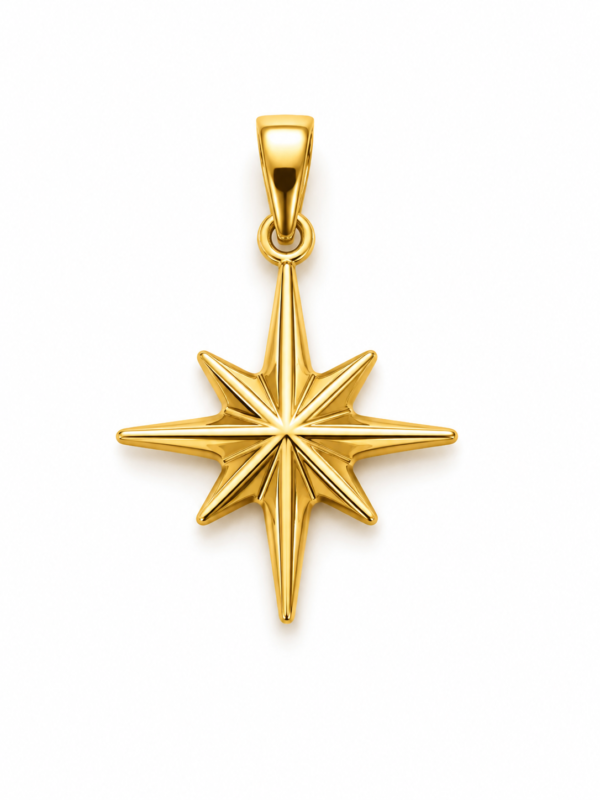 Dije Polaris o Estrella Polar 14k Weight 0.6gr