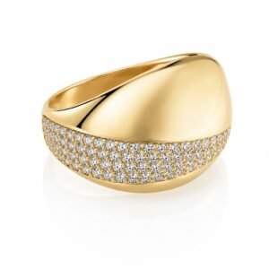 Anillo Mujer Domo Brillante Rose 10k Size7'' Weight 3.4gr