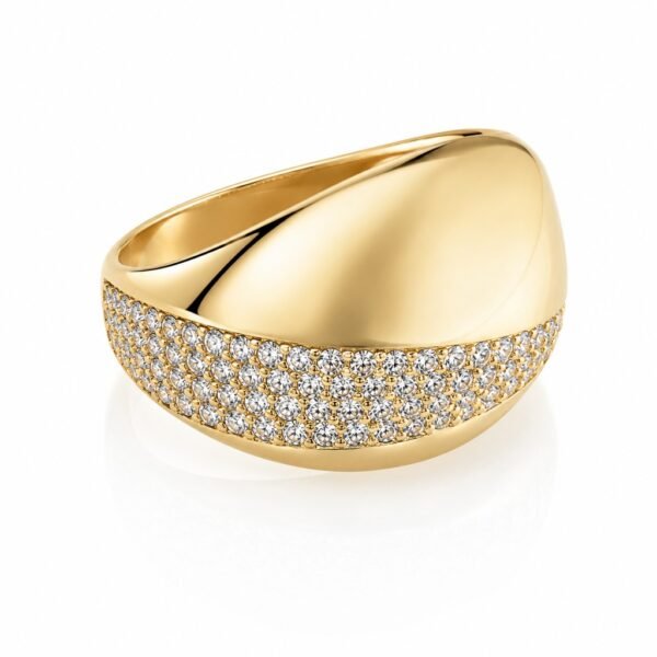Anillo Mujer Domo Brillante Rose 10k Size7'' Weight 3.4gr