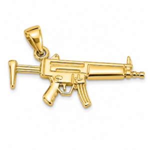 Dije Arma Fusil 14k Weight 2.3gr