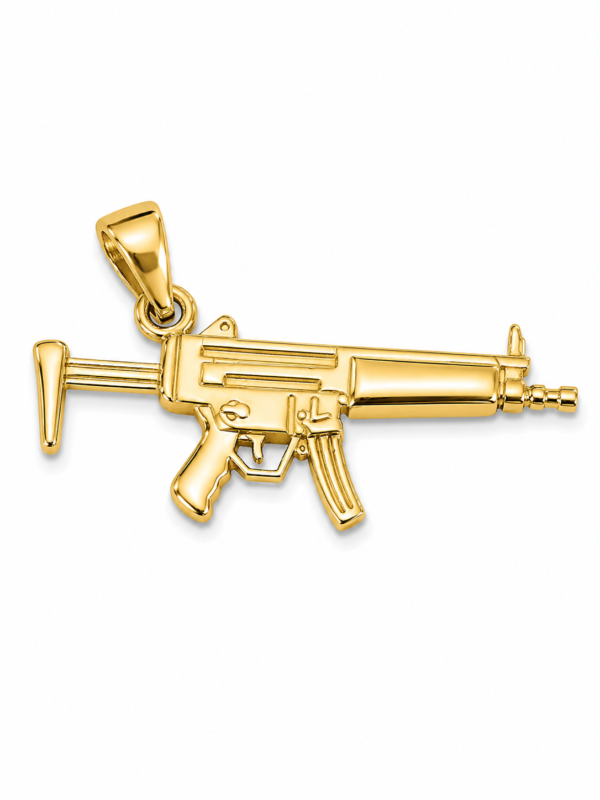 Dije Arma Fusil 14k Weight 2.3gr