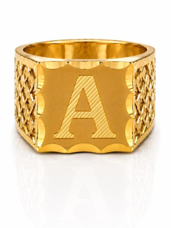 Anillo De Hombre Letra A 10k Size 8.5 Weight 4gr