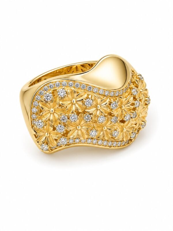 Anillo  Fancy CZ Extra 10k Size 8 Weight 7.9gr