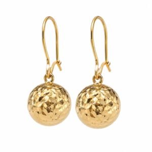 cb81099d-2b17-4ed2-00d1-08def62c3371.jpg Aretes Bola Corte Diamantado 14k Weight 1.5gr