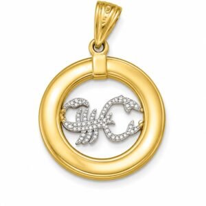 Dije Escorpion Circulo 14k Weight 1.4gr