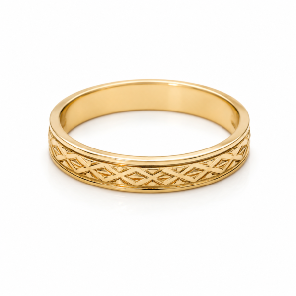 Alianza Geometric 14k Size 6 x 3mm Weight 2.1gr