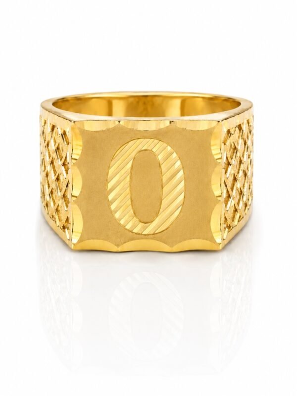 Anillo De Hombre Letra O 10k Size 8.5 Weight 4gr