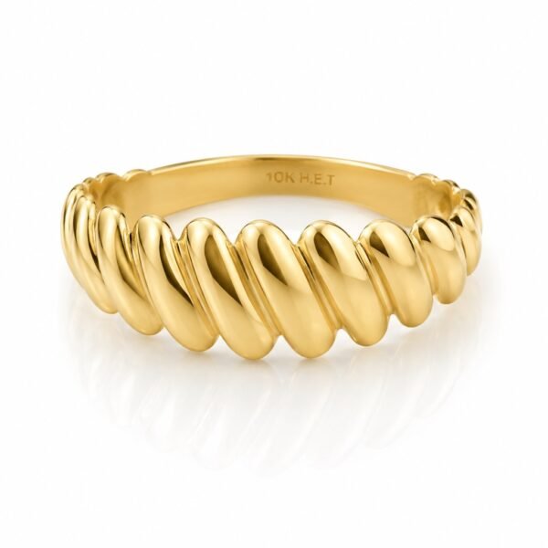 Anillo Mujer Espiga Rose 10k Size 8 Weight 2.4gr