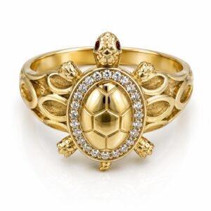 d69e1975-d833-4d83-0ad2-08df02b766ae.jpg Anillo tortuga 10k Size 7.5 Weight 3.8