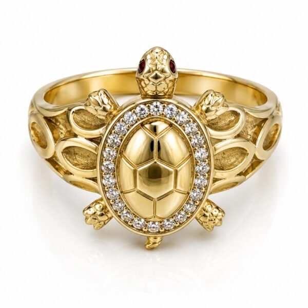 Anillo tortuga 10k Size 7.5 Weight 3.8