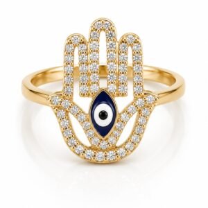 d93de3c0-711b-4880-78f4-08df03768314.jpg Anillo Mano Fatima CZ 14k Weight 2.5gr Size 7''