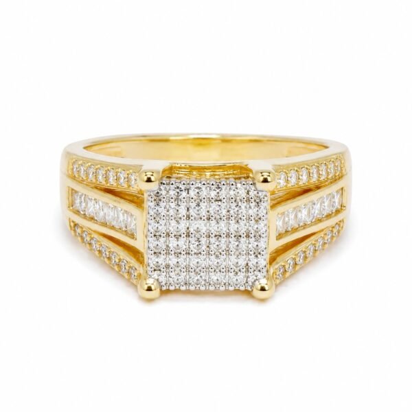 Anillo Engagment Corte Princesa 10k Size 8 Weight 5.1gr K76616