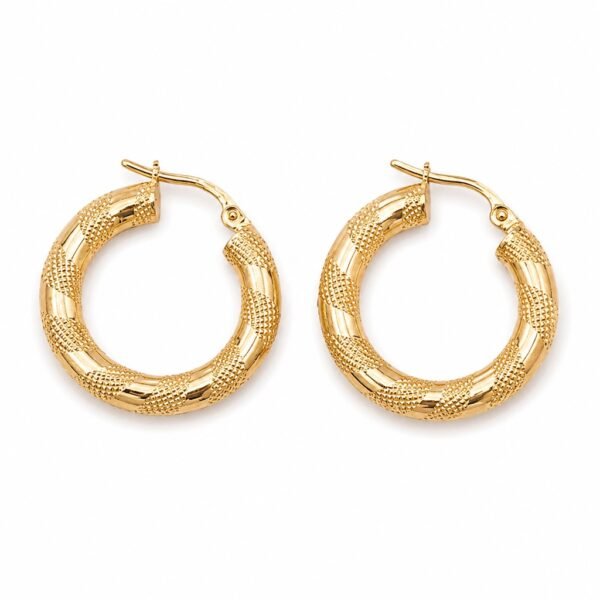 Argolla Caramelo Tubo Medio 14k 2 x 4mm 2.4gr