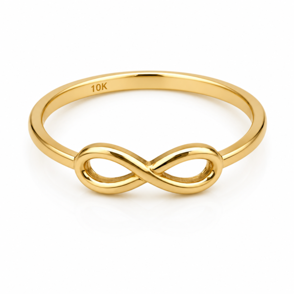 Anillo Infinitos 10k Size 7.5'' Weight 1.3gr